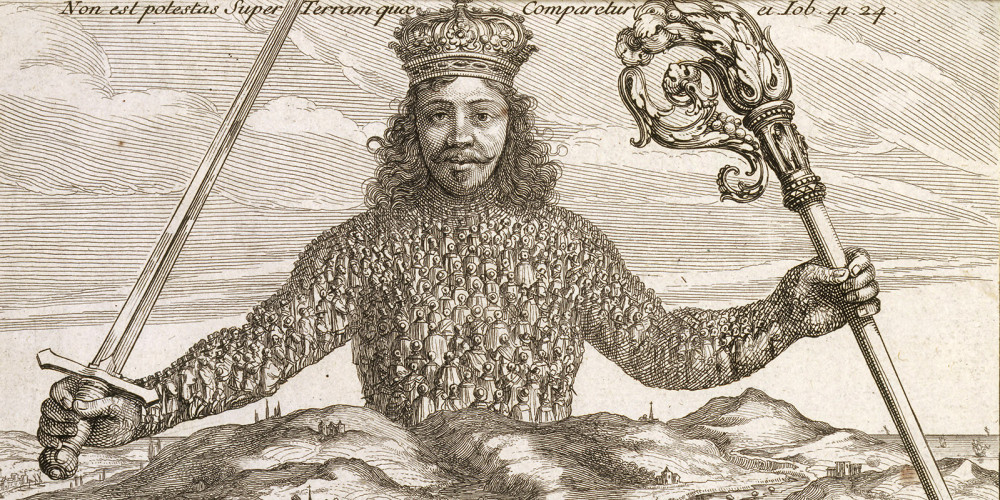 Frontispice du Leviathan de Thomas Hobbes (1651)