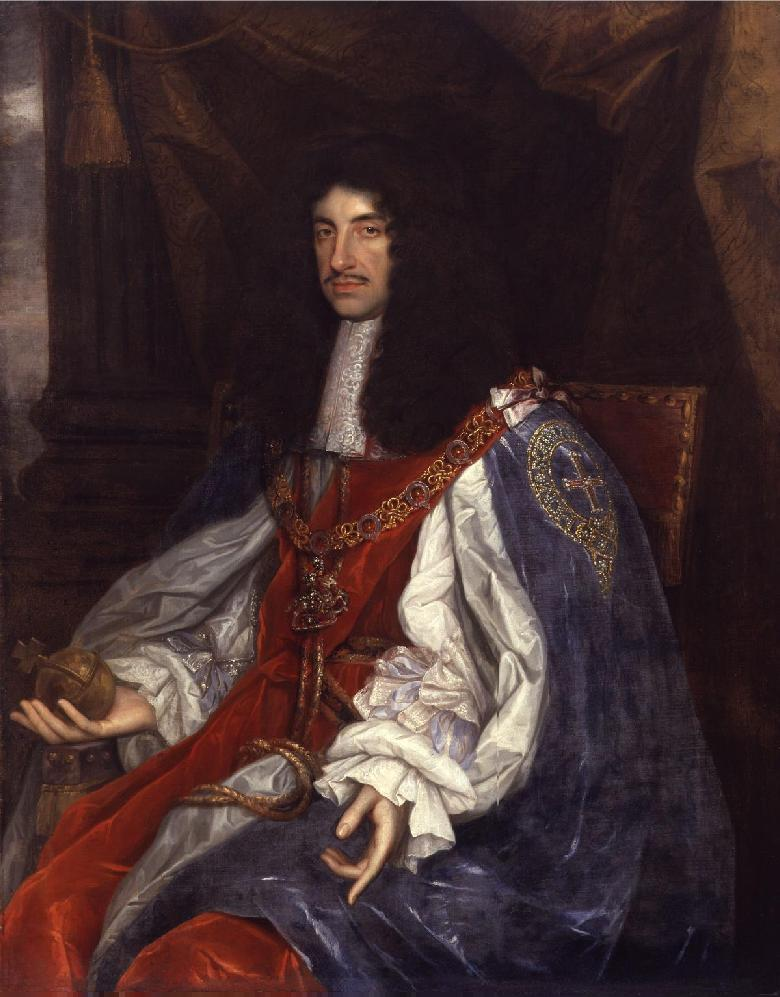 John Michael Wright, Portrait de Charles II, roi d’Angleterre, d’Ecosse et d’Irlande, 1660-1665. Huile sur toile. Londres, National Portrait Gallery
