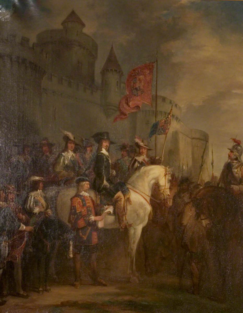 Reuben Bussey (1818-1893), Charles I Raising His Standard at Nottingham Castle. University of Nottingham