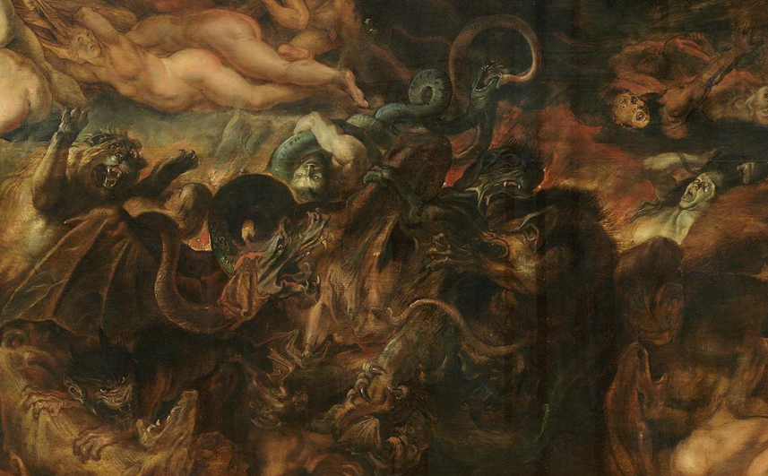 Rubens, La Chute des anges rebelles. Détail. 1621. Munich, Alte Pinakothek